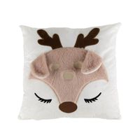 90065-Kuschelkissen-Rehkitz-weiss-beige-40x40cm-IMG-1354-Bearbeitet.jpg Kuschelkissen aus weichem Velour mit niedlichem Rehkitz-Dessin in Weiß und Beige in der Größe 40x40cm Vollbild