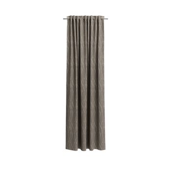 Vorhang Serenade verdeckte Schlaufen Satin braun 137x245cm (BxH) Komplettansicht