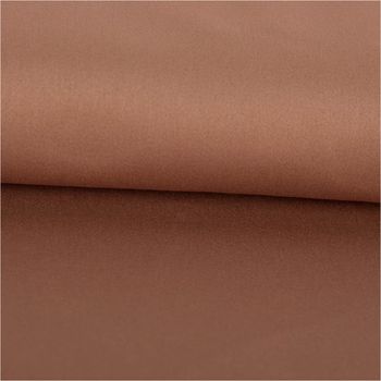 Baumwollstoff Satin Spandex zimt 1,46m Breite, doubliert