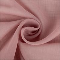 Der hochwertige Gardinenstoff Ambiente Strukturoptik Rosa 150cm Breite besticht durch eine feine Oberflächenstruktur und zarte Farbe. Ideal für stilvolle Fensterdekorationen und moderne Heimtextilien - kunstvoll eingedreht in Falten