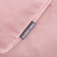 Kissen von SCHÖNER LEBEN. - Samtkissen LeVelvet mit Kederumrandung rosa 30x50cm Naht
