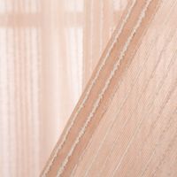 Modern gestreifter Gardinenstoff in zartem Rosa als transparente raumhohe Meterware, hergestellt in Deutschland mit Rueckseite