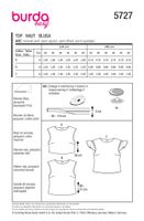 90280-Burda-Schnittmuster-5727-Damen-Top-5727-Back-envelope.jpg Burda Schnittmuster 5727 Damen Top Übersicht