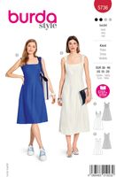 Burda Schnittmuster 5736 Damen Kleid Titel
