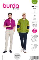 Burda Schnittmuster 5744 Herren Pulli Titel