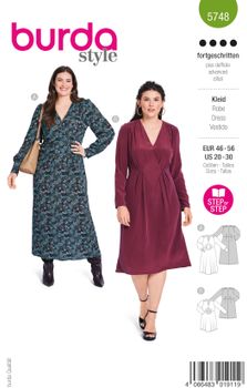 Burda Schnittmuster 5748 Damen Kleid Titel