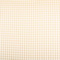 Blickdichter Dekostoff mit kleinen Karos in Beige und Weiß aus deutscher Produktion – Vielseitig & Pflegeleicht Ganzbild