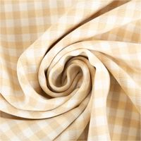 90365-Dekostoff-Karos-klein-beige-weiss-140cm-Breite--MG-2553.jpg Blickdichter Dekostoff mit kleinen Karos in Beige und Weiß aus deutscher Produktion – Vielseitig & Pflegeleicht eingedreht in Falten