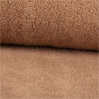 90381-Teddy-Fleece-Baumwoll-Krimmer-Plueschstoff-einfarbig-braun-1-6m-Breite--MG-2515.jpg Flauschiger Teddy Fleece aus Baumwolle in Braun – perfekt zum Kuscheln ausgerollt