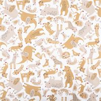 Baumwollstoff Mizoun mit originellem Tier-Print – Exklusives Design aus Frankreich Ganzbild
