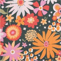 90394-Baumwollstoff-Childhood-Blumen-gruen--orange-1-47m-Breite--MG-4461.jpg Baumwollstoff Childhood mit zauberhaftem Blumen-Print– Exklusives Design aus Frankreich Nahaufnahme des Stoffes