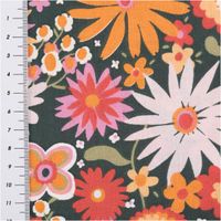 90394-Baumwollstoff-Childhood-Blumen-gruen--orange-1-47m-Breite--MG-4462.jpg Baumwollstoff Childhood mit zauberhaftem Blumen-Print– Exklusives Design aus Frankreich mit Massband