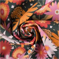 90394-Baumwollstoff-Childhood-Blumen-gruen--orange-1-47m-Breite--MG-4463.jpg Baumwollstoff Childhood mit zauberhaftem Blumen-Print– Exklusives Design aus Frankreich kunstvoll eingedreht in Falten