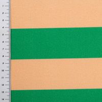90434-Baumwollstoff-Dekostoff-Halbpanama-Digitaldruck-Joyful-Basic-Stripe-gruen-peach-1-40m-Breite--MG-5424.jpg Halbpanama Dekostoff Joyful Basic Stripe in Grün und Peach – Moderner Baumwollstoff mit Digitaldruck mit Massband