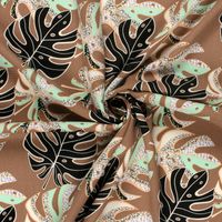 90442-Viskose-Stoff-mit-30--Leinen-Monstera-Blaetter-abstrakt-braun-mint-134cm-Breite-23012-054-3.jpg Viskose Stoff mit 30% Leinenanteil Monstera Blätter abstrakt braun mint 134cm Breite gedreht