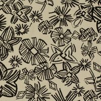 90465-Viskose-Stoff-mit-30--Leinenanteil-abstrakte-Blumen-natur-schwarz-134cm-Breite-23017-052-1.jpg Leichter Viskose-Leinen Stoff mit modernem Blumen-Print – Perfekt für den Sommer!
