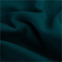 Hochwertiger Bündchenstoff Strickschlauch aus Bio Baumwolle in elegantem Petrol besticht durch seine feine Rippstruktur und Elastizität. Mit 35 cm Breite im Schlauch ist er ideal für Abschlüsse an Kleidung - stilvoll drapiert