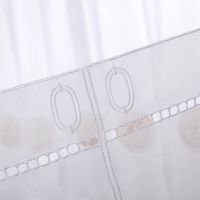 90482-Scheibengardinen-Meterware-naehfrei-Stickerei-Kreise-weiss-grau-beige-45cm-Hoehe--MG-3763.jpg Hochwertige Scheibengardinen Meterware nähfrei Stickerei Kreise weiß grau beige 45cm Höhe bestechen durch moderne, dezente Kreis-Motive und praktische, montagefertige Verarbeitung. Ein elegantes Wohnaccessoire - Musteraufnahme des Tunnelzuges