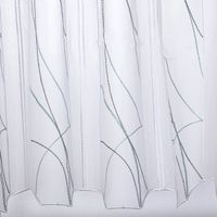 90498-Scheibengardinen-Meterware-Feinbatist-naehfrei-Stickerei-Linien-weiss-gruen-grau-45cm-Hoehe--MG-3724.jpg Hochwertige Scheibengardinen Meterware Feinbatist nähfrei Stickerei Linien weiß grün grau 45cm Höhe überzeugen durch ihr modernes Liniendesign und die praktische, montagefertige Verarbeitung - unteres Ende