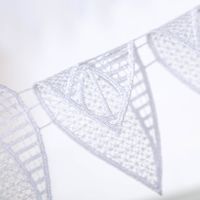 Scheibengardinen Meterware Makramee-Spitze in 15cm – Premium-Fensterdeko ohne Nähen beidseitige Ansicht