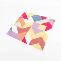 Kissenhülle Canvas Geometrisch Bunt 40x40 cm – Modernes Dekokissen mit grafischem Design ohne Fuellung