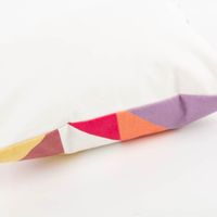 Kissenhülle Canvas Geometrisch Bunt 40x40 cm – Modernes Dekokissen mit grafischem Design Rueckseite