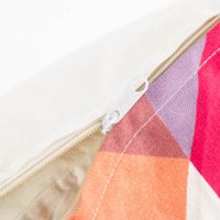 Kissenhülle Canvas Geometrisch Bunt 40x40 cm – Modernes Dekokissen mit grafischem Design geoeffnet