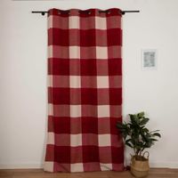 90541-Vorhang-Wolloptik-isolierend-Karo-rot-135x260cm--MG-0838-Bearbeitet.jpg Vorhang Wolloptik isolierend Karo rot 135x260cm – Stilvoll, funktional & gemütlich Vollansicht