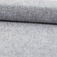 Chambray Stoff aus Leinen und Baumwolle in meliertem Schwarz -  Ideal für sommerliche Mode & natürliche Wohntextilien ausgerollt und glatt liegend