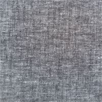 90593-Leinen-Baumwollstoff-Chambray-uni-meliert-schwarz-1-38m-Breite--MG-3436.jpg Chambray Stoff aus Leinen und Baumwolle in meliertem Schwarz - Ideal für sommerliche Mode & natürliche Wohntextilien Nahaufnahme des Stoffes