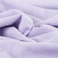 Chambray Stoff aus Leinen und Baumwolle in Flieder meliert -  Ideal für sommerliche Mode & natürliche Wohntextilien stilvoll und harmonisch drapiert
