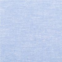 90596-Leinen-Baumwollstoff-Chambray-uni-meliert-hellblau-1-38m-Breite--MG-3841.jpg Chambray Stoff aus Leinen und Baumwolle in Hellblau meliert - Ideal für sommerliche Mode & natürliche Wohntextilien Nahaufnahme des Stoffes