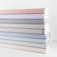 90598-Leinen-Baumwollstoff-Chambray-Nadelstreifen-meliert-ziegelrot-1-38m-Breite--MG-3417.jpg Chambray Stoff aus Leinen und Baumwolle mit Nadelstreifen-Dessin in meliertem Ziegelrot - Ideal für sommerliche Mode & natürliche Wohntextilien in Szene gesetzt mit erkennbarem Ballenende