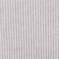 Chambray Stoff aus Leinen und Baumwolle mit Streifen -Dessin in meliertem Khaki-Grün - Ideal für sommerliche Mode & natürliche Wohntextilien Vollbild des Stoffes