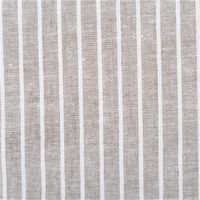 90609-Leinen-Baumwollstoff-Chambray-Streifen-meliert-khaki-gruen-1-38m-Breite--MG-3329.jpg Chambray Stoff aus Leinen und Baumwolle mit Streifen -Dessin in meliertem Khaki-Grün - Ideal für sommerliche Mode & natürliche Wohntextilien Nahaufnahme des Streifenmusters