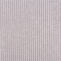 Chambray Stoff aus Leinen und Baumwolle mit Streifen -Dessin in meliertem Braun -  Ideal für sommerliche Mode & natürliche Wohntextilien Vollbild des Streifenmusters