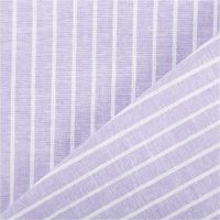 90611-Leinen-Baumwollstoff-Chambray-Streifen-meliert-flieder-1-38m-Breite--MG-3361.jpg Chambray Stoff aus Leinen und Baumwolle mit Streifen -Dessin in meliertem Flieder - Ideal für sommerliche Mode & natürliche Wohntextilien mit Rueckseite