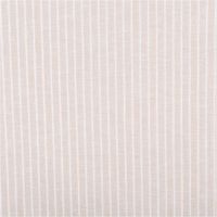 Chambray Stoff aus Leinen und Baumwolle mit Streifen -Dessin in meliertem hellem Beige -  Ideal für sommerliche Mode & natürliche Wohntextilien Vollbild des Stoffes
