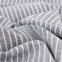 90617-Leinen-Baumwollstoff-Chambray-Streifen-meliert-schwarz-1-38m-Breite--MG-3388.jpg Chambray Stoff aus Leinen und Baumwolle mit Streifen -Dessin in meliertem Schwarz - Ideal für sommerliche Mode & natürliche Wohntextilien stilvoll und harmonsich drapiert