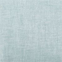 Leinen-Baumwollstoff Chambray Fischgrät meliert in Mint – Vielseitig & Natürlich Nahaufnahme des Stoffes