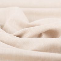 Leinen-Baumwollstoff Chambray Fischgrät meliert in hellem Beige – Vielseitig & Natürlich stilvoll und harmonisch drapiert