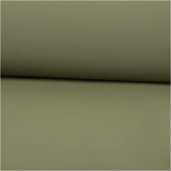 Regenjackenstoff wasserdicht soft uni khaki-grün – Perfekt für Regenkleidung und mehr! ausgerollt und glatt liegend