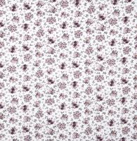 Viskose Stoff Cleore mit Streublümchen in Weiß und Lila – Französisches Dessin in floraler Eleganz