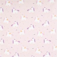 90663-Regenjackenstoff-wasserdicht-soft-Einhoerner-rosa-145cm-Breite--MG-3972.jpg Weicher, wasserdichter Regenjackenstoff in Rosa mit Einhörner-Digitalprint – Perfekt für Regenkleidung und mehr! Vollbild des Stoffes