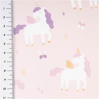 90663-Regenjackenstoff-wasserdicht-soft-Einhoerner-rosa-145cm-Breite--MG-3976.jpg Weicher, wasserdichter Regenjackenstoff in Rosa mit Einhörner-Digitalprint – Perfekt für Regenkleidung und mehr! mit Massband