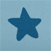 Sweatstoff Soft aus Baumwolle Big Stars blau – Kuschelweicher Stoff für bequeme Kleidung & Accessoires Sternmotiv