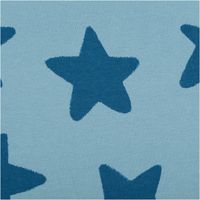 90710-Sweatstoff-Soft-aus-Baumwolle-Big-Stars-blau-1-48m-Breite--MG-4043.jpg Sweatstoff Soft aus Baumwolle Big Stars blau – Kuschelweicher Stoff für bequeme Kleidung & Accessoires Nahaufnahme des Stoffes