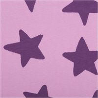 90711-Sweatstoff-Soft-aus-Baumwolle-Big-Stars-lila-1-48m-Breite--MG-4037.jpg Sweatstoff Soft aus Baumwolle Big Stars lila – Kuschelweicher Stoff für bequeme Kleidung & Accessoires Nahaufnahme des Stoffes