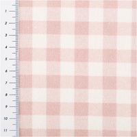 Flanellstoff Baumwollstoff Karos rosa – Weich, wärmend & perfekt für kuschelige Nähprojekte mit Massband