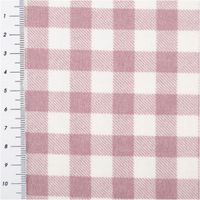 Flanellstoff Baumwollstoff Karos altrosa – Weich, wärmend & perfekt für kuschelige Nähprojekte mit Massband
